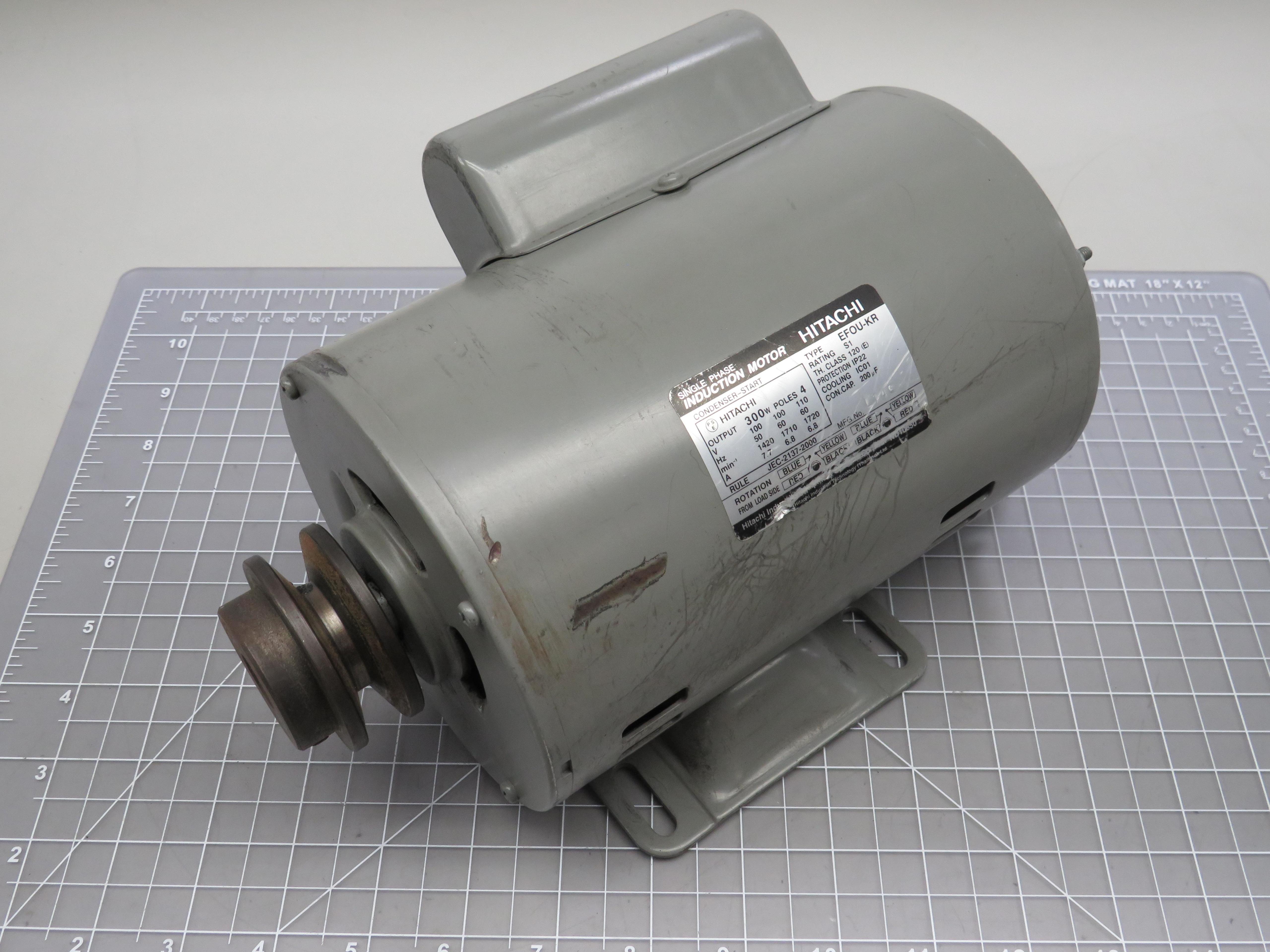 Hitachi EFOU-KR Single Phase Induction Motor 300 Watt T156924 